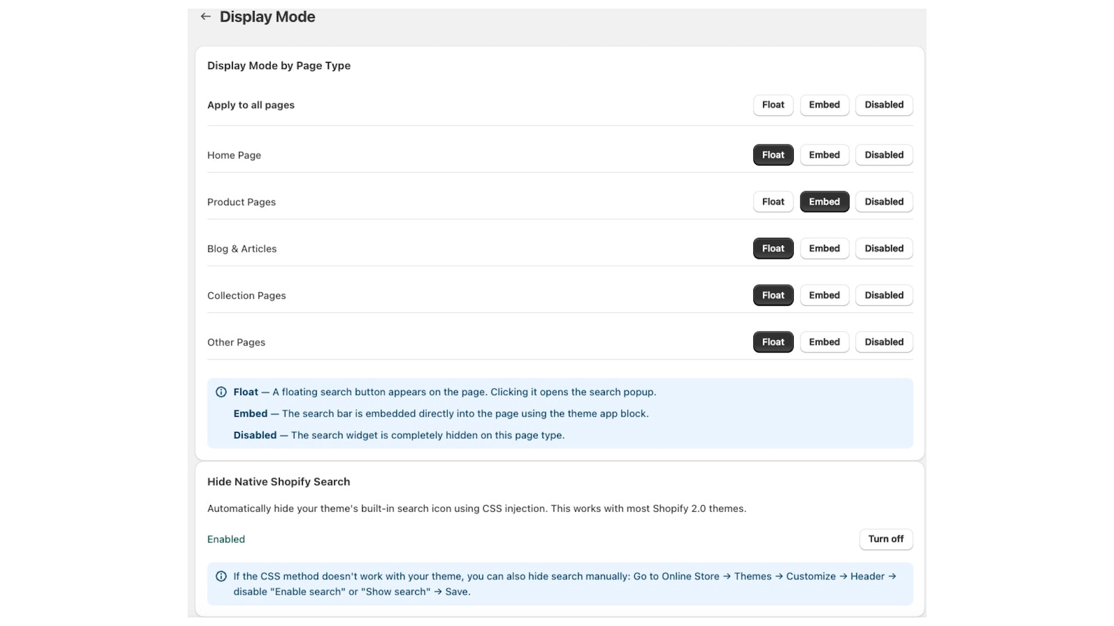 Search Pulse By Amethyst Apps - Settings 2