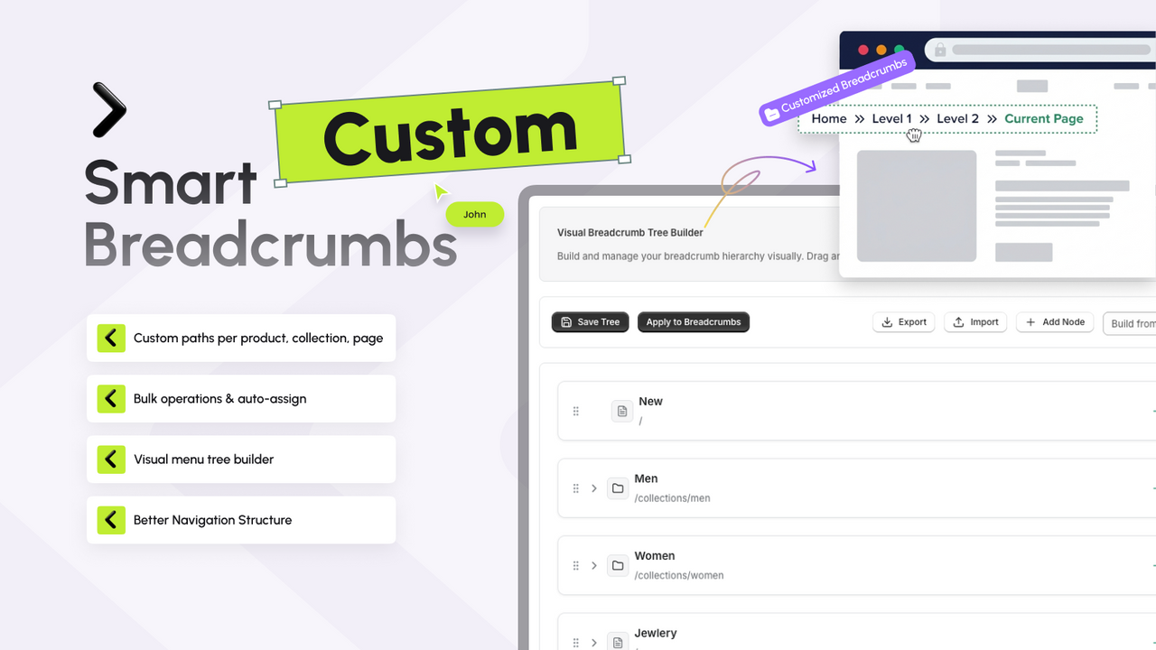 Custom features - product, collections and other pages custom se
