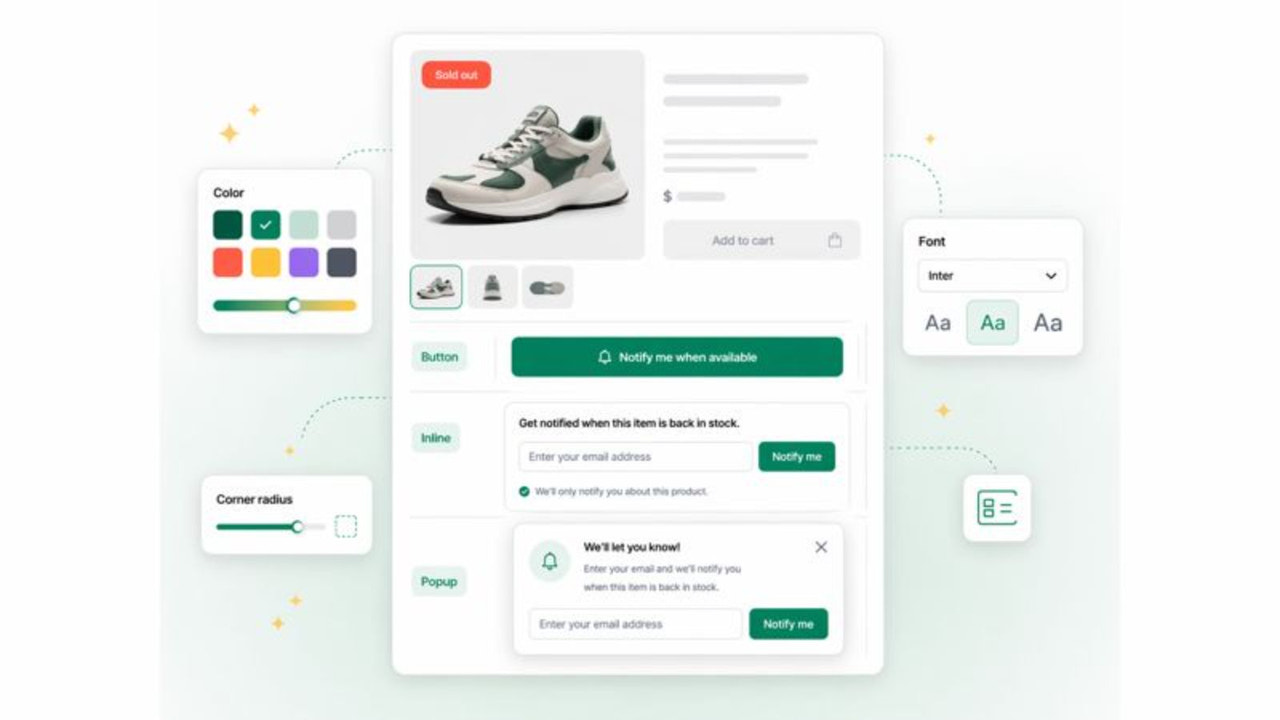 Customizes alert forms buttons and popup widgets