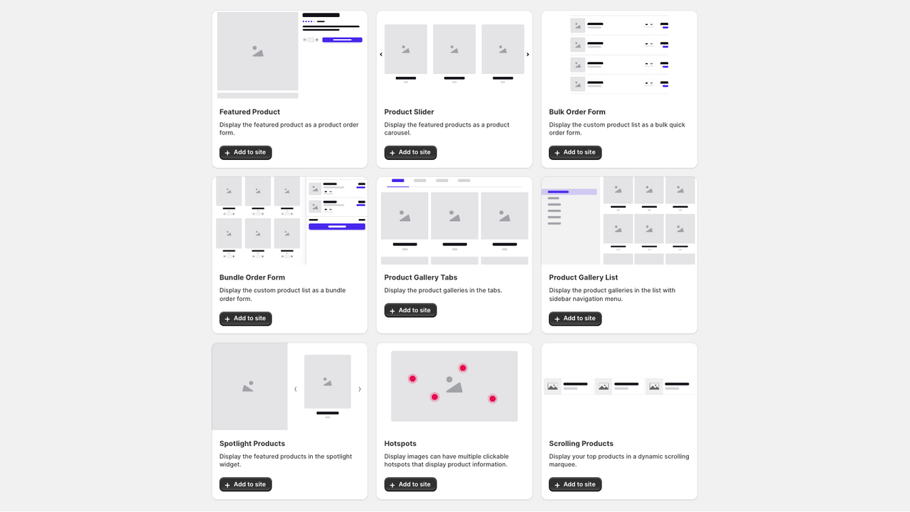 Hura Product Showcase Builder
