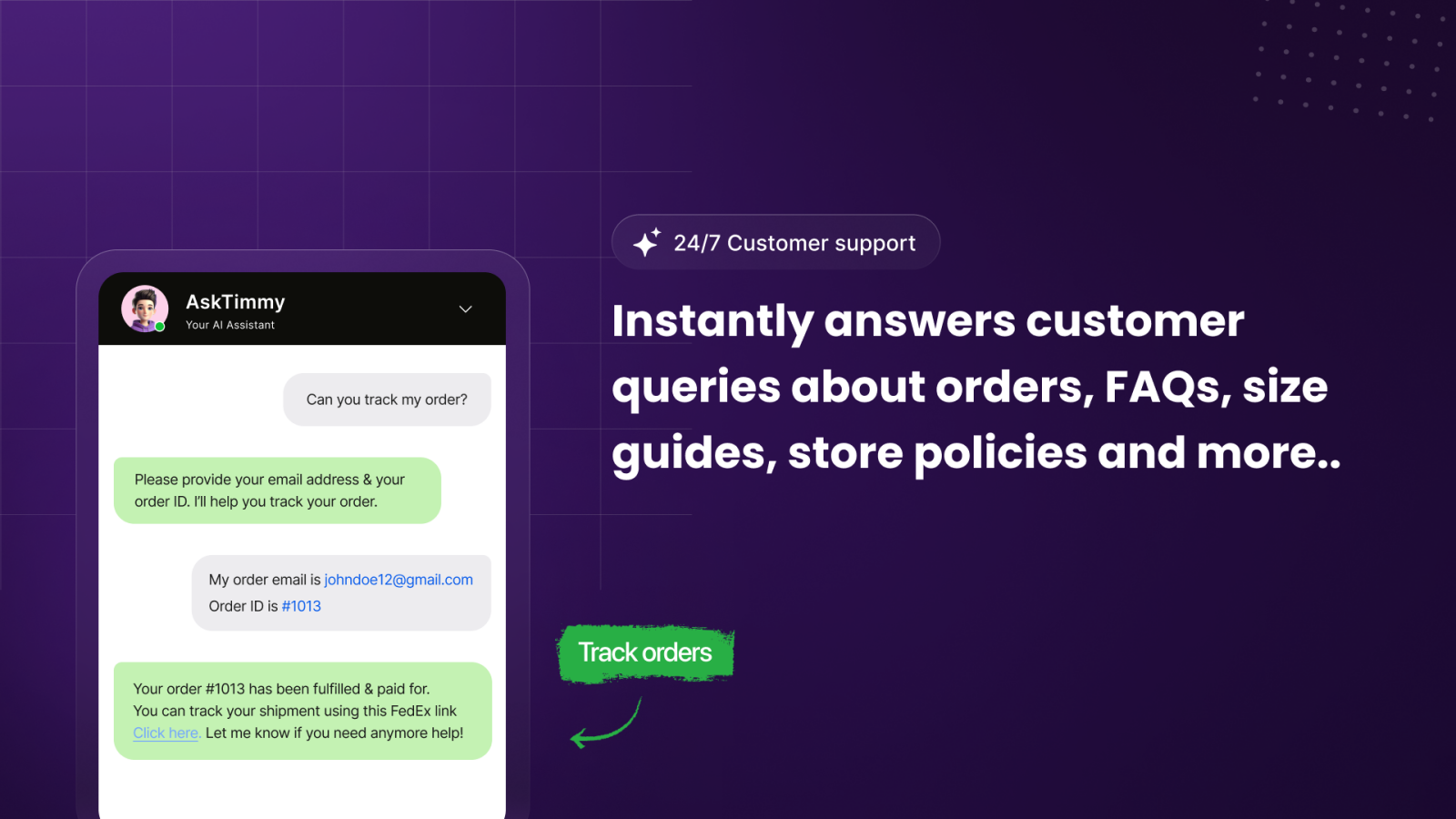 AI FAQ and AI Knowledge base built with Shopify pages.