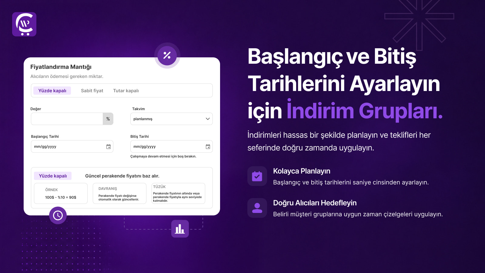 Sınırlı süreli teklifler için B2B toptan indirimleri zamanlayın