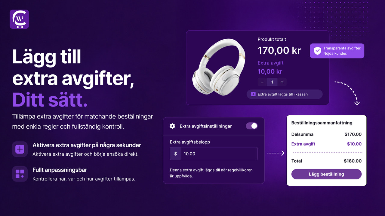 B2B order: extra avgifter, frakt och skatteundantag