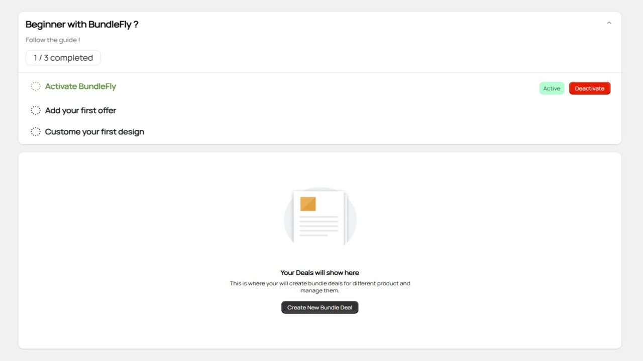 initial page screen