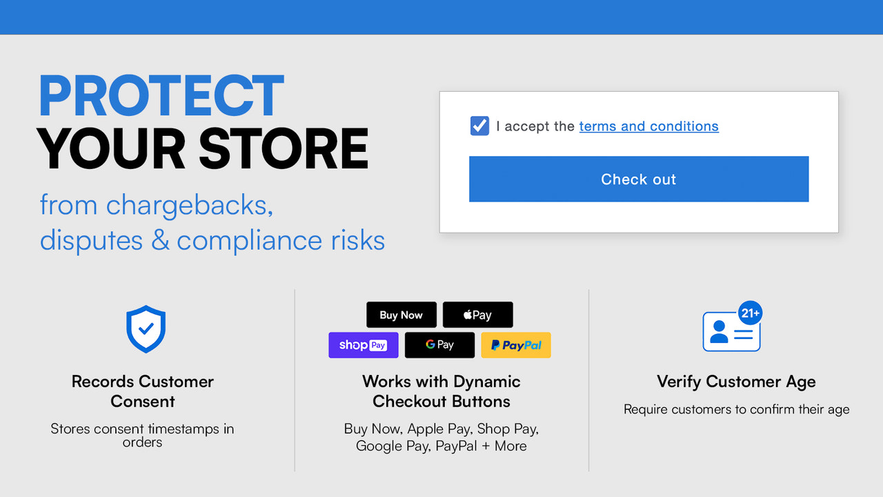 Terms and conditions checkbox