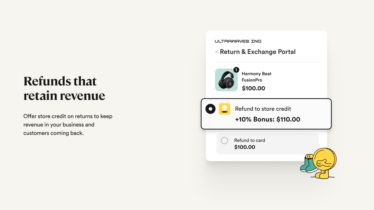 Store credit refunds prevent revenue loss from returns
