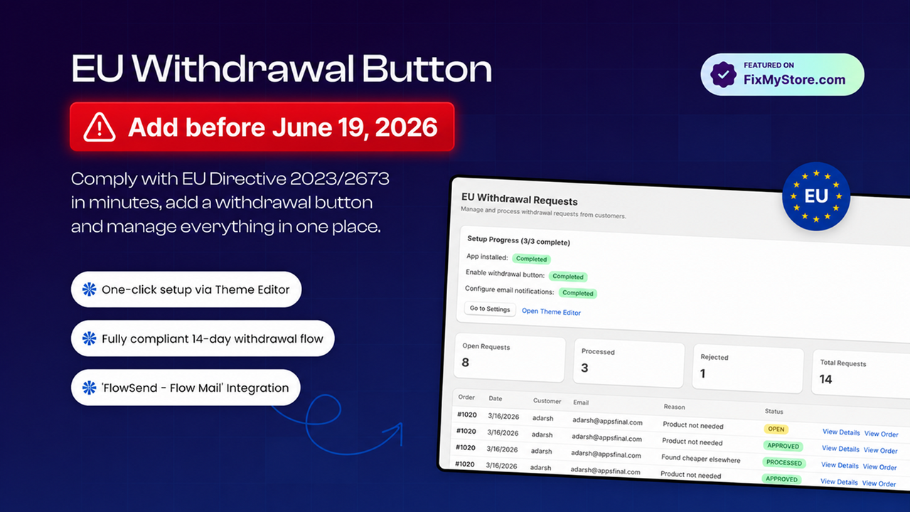 F: EU Withdrawal Button App Banner | EU Compliance