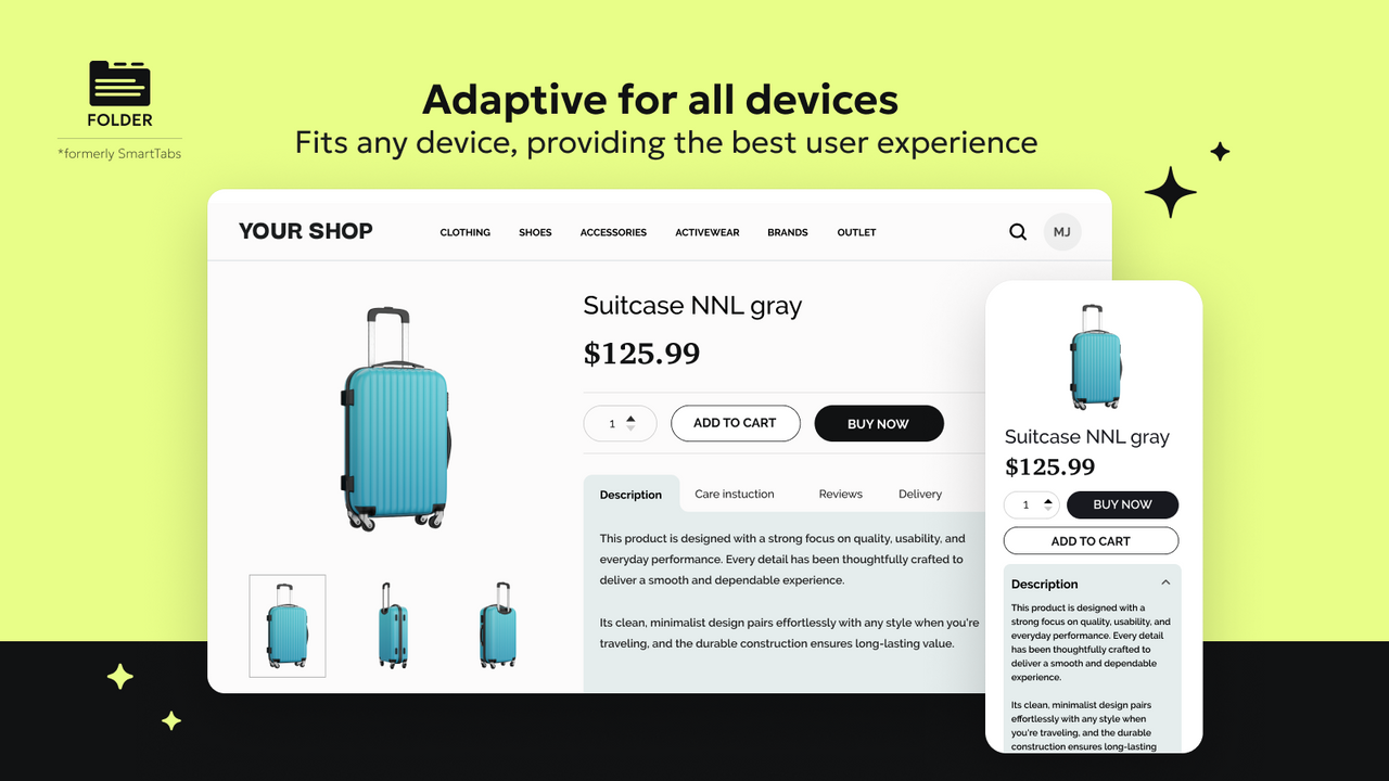 Responsive and adaptive for all devices and screens