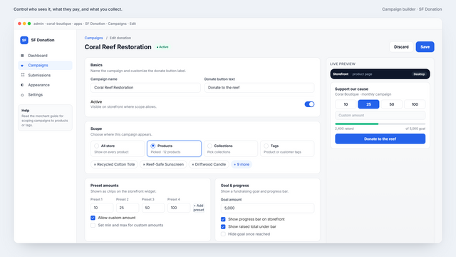 Perfect for partnering with teams, schools, local organizations