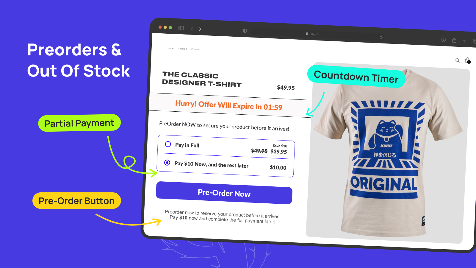 Preorder and Out of Stock