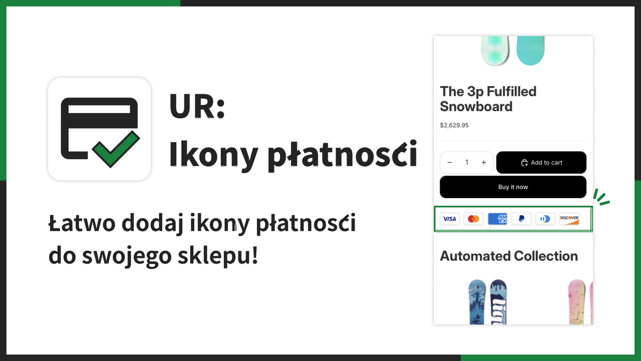 Łatwo dodaj ikony płatności do swojego sklepu!