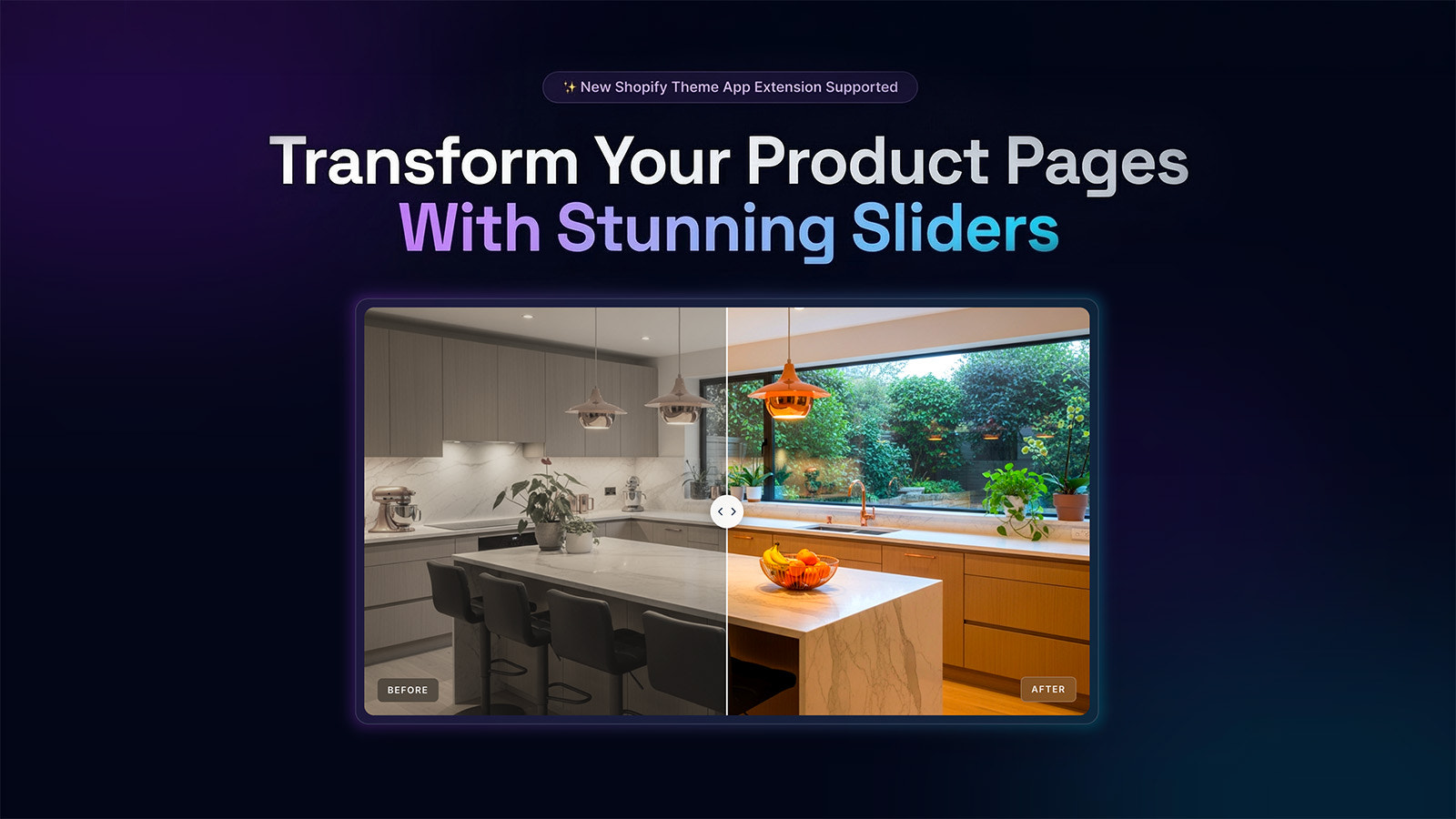 product image comparison slider