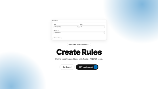 order limits, quantity limits, minimum order, maximum order rule