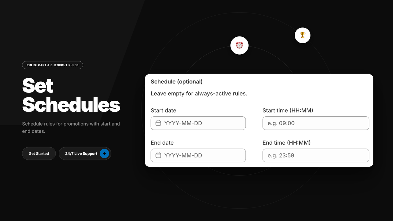 order limits, quantity limits, minimum order, maximum order rule