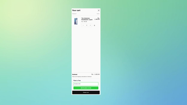 Customer Cart View