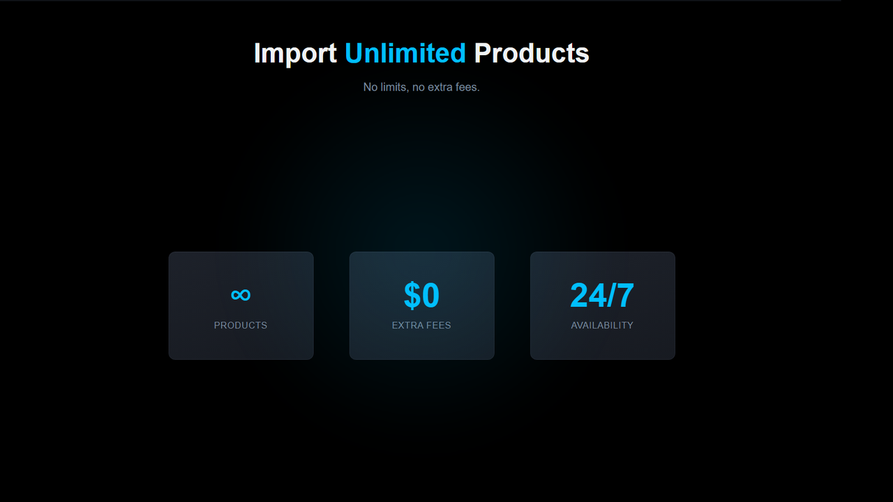 Unlimited Import