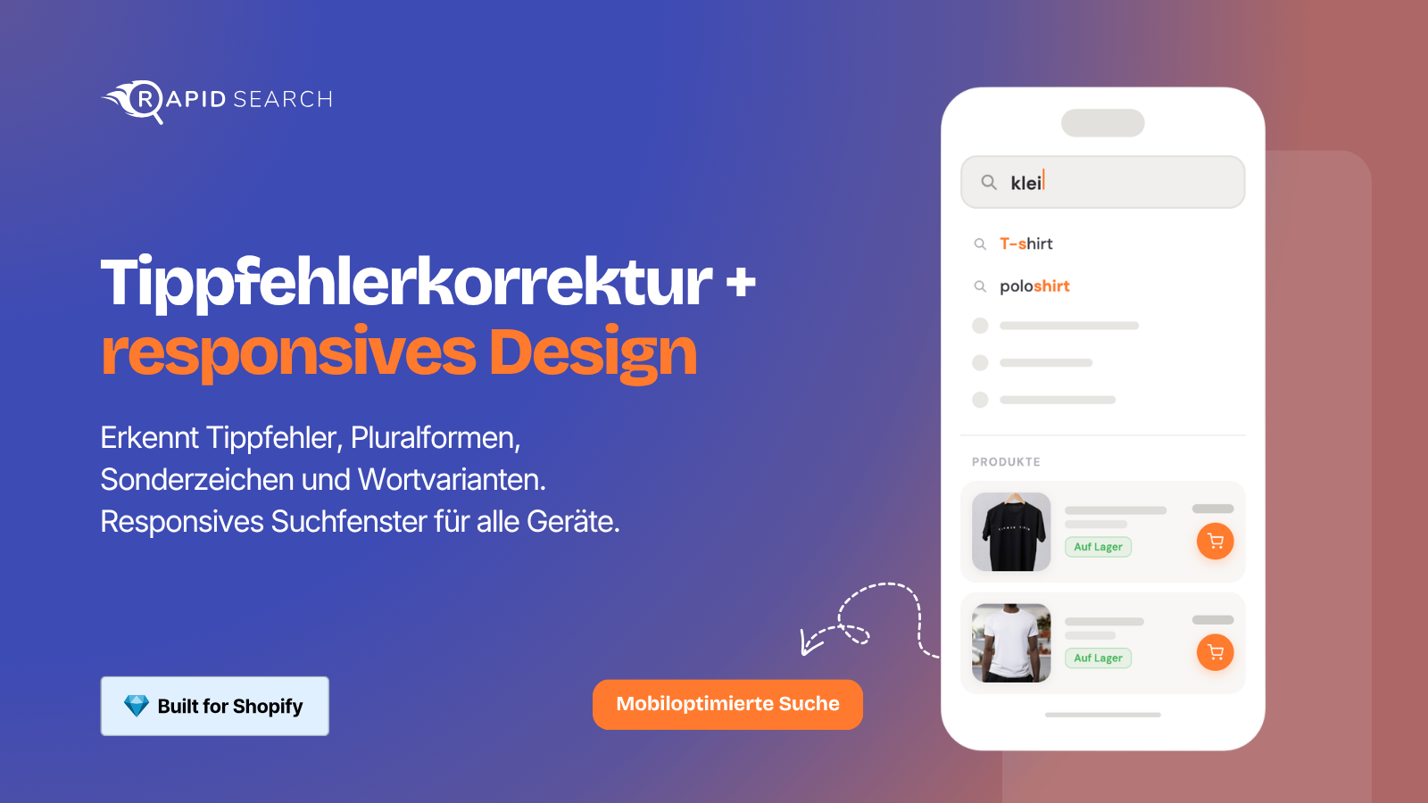 Shopify typo-tolerant search that fixes misspellings fast
