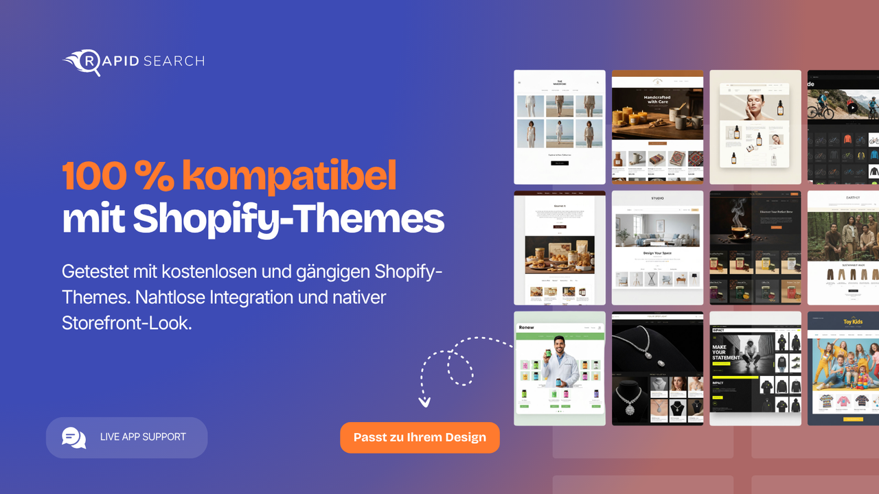 Shopify search app that matches your theme design perfectly