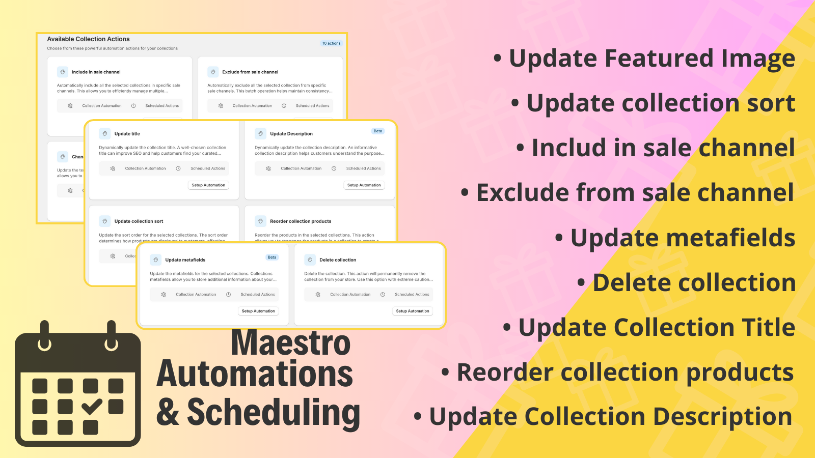 Automations  & Scheduling actions