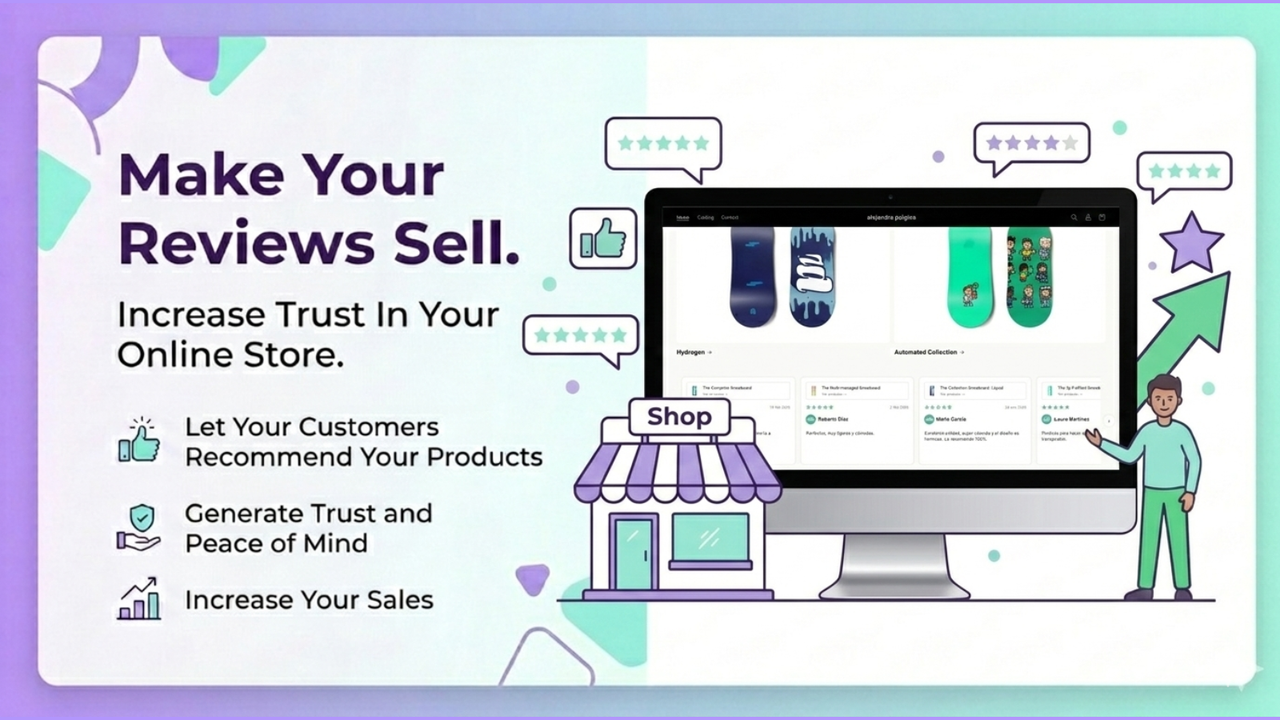 Product reviews displayed on an online store interface