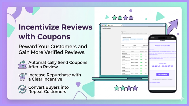 Coupon rewards for customers after leaving product reviews