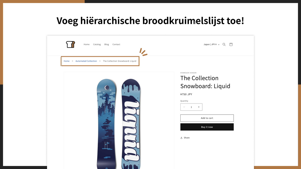 Voeg hiërarchische broodkruimelslijst toe!