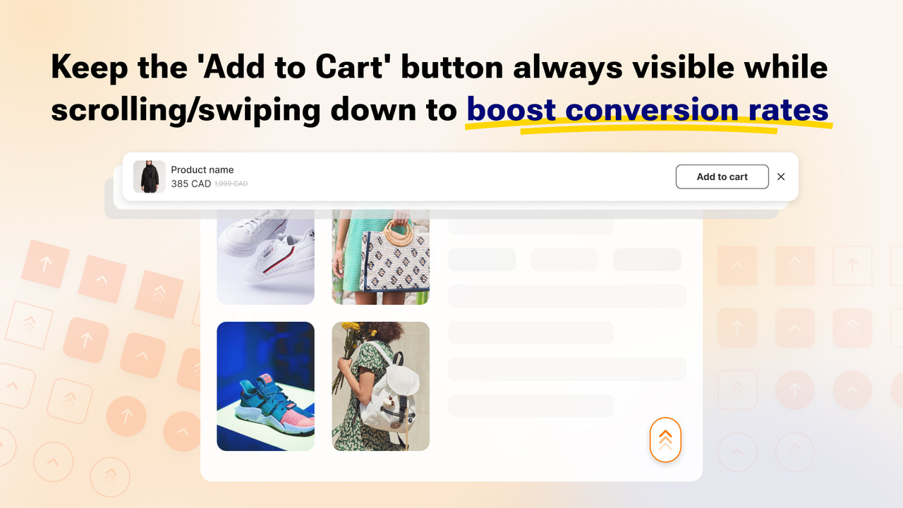 Keep the 'Add to Cart' button always visible to boost conversion