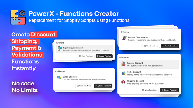Script to functions app for discounts