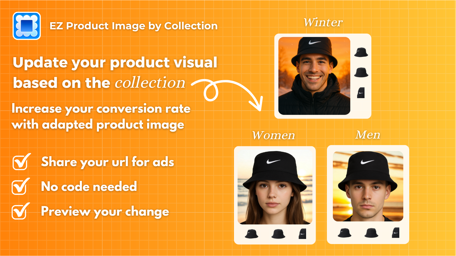 Change product image for each collection