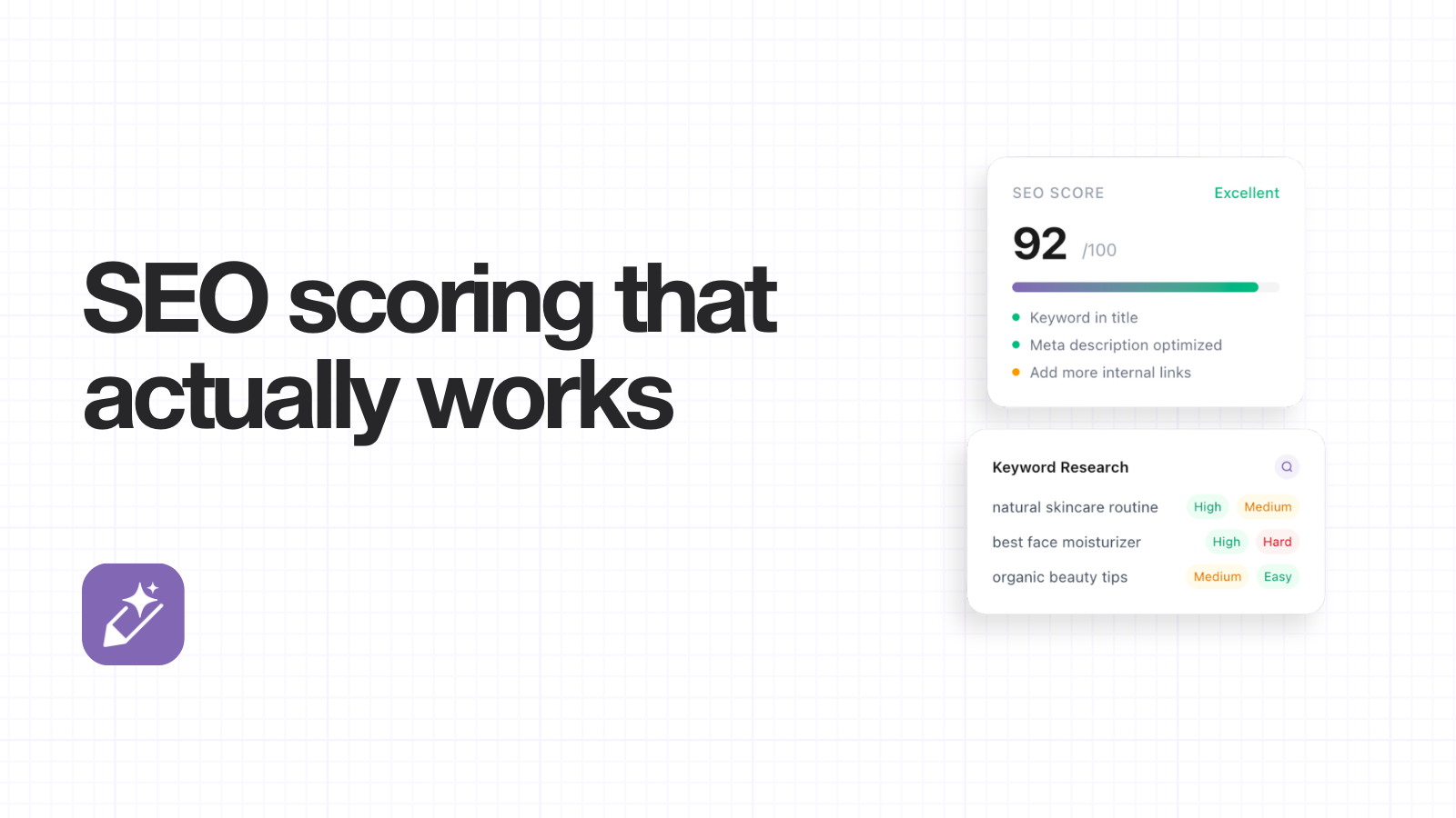 SEO scoring that actually works - AutoWrite Shopify App