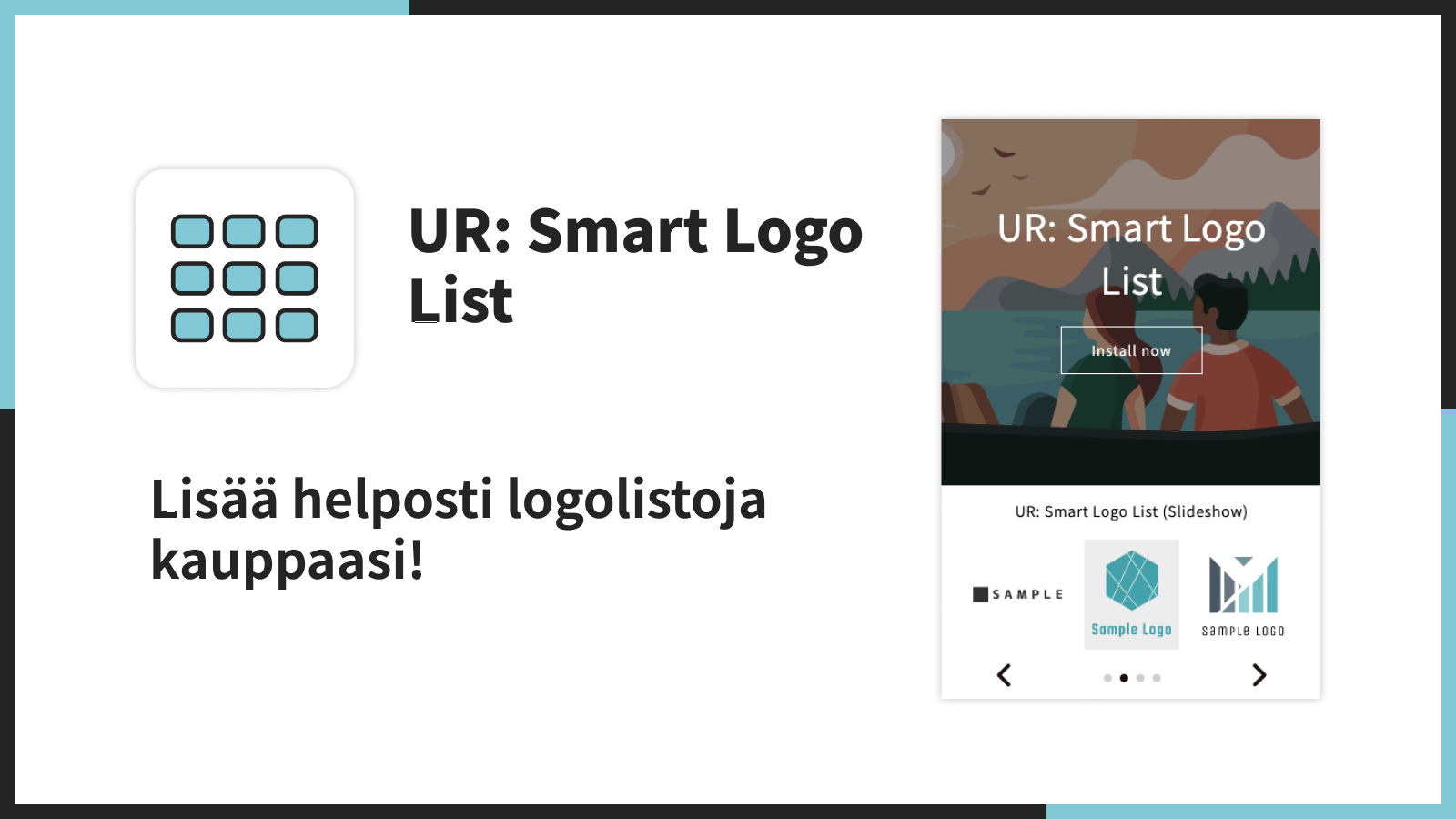Lisää helposti logolistoja kauppaasi!