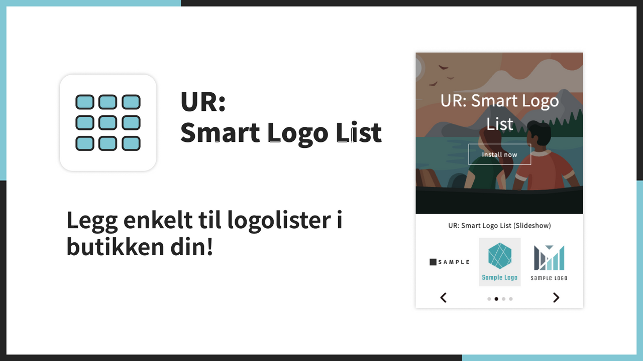 Legg enkelt til logolister i butikken din!