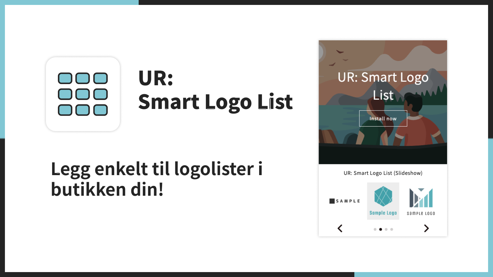 Legg enkelt til logolister i butikken din!