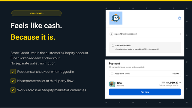 Feels like cash. Because it is.