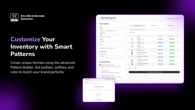 Dashboard page