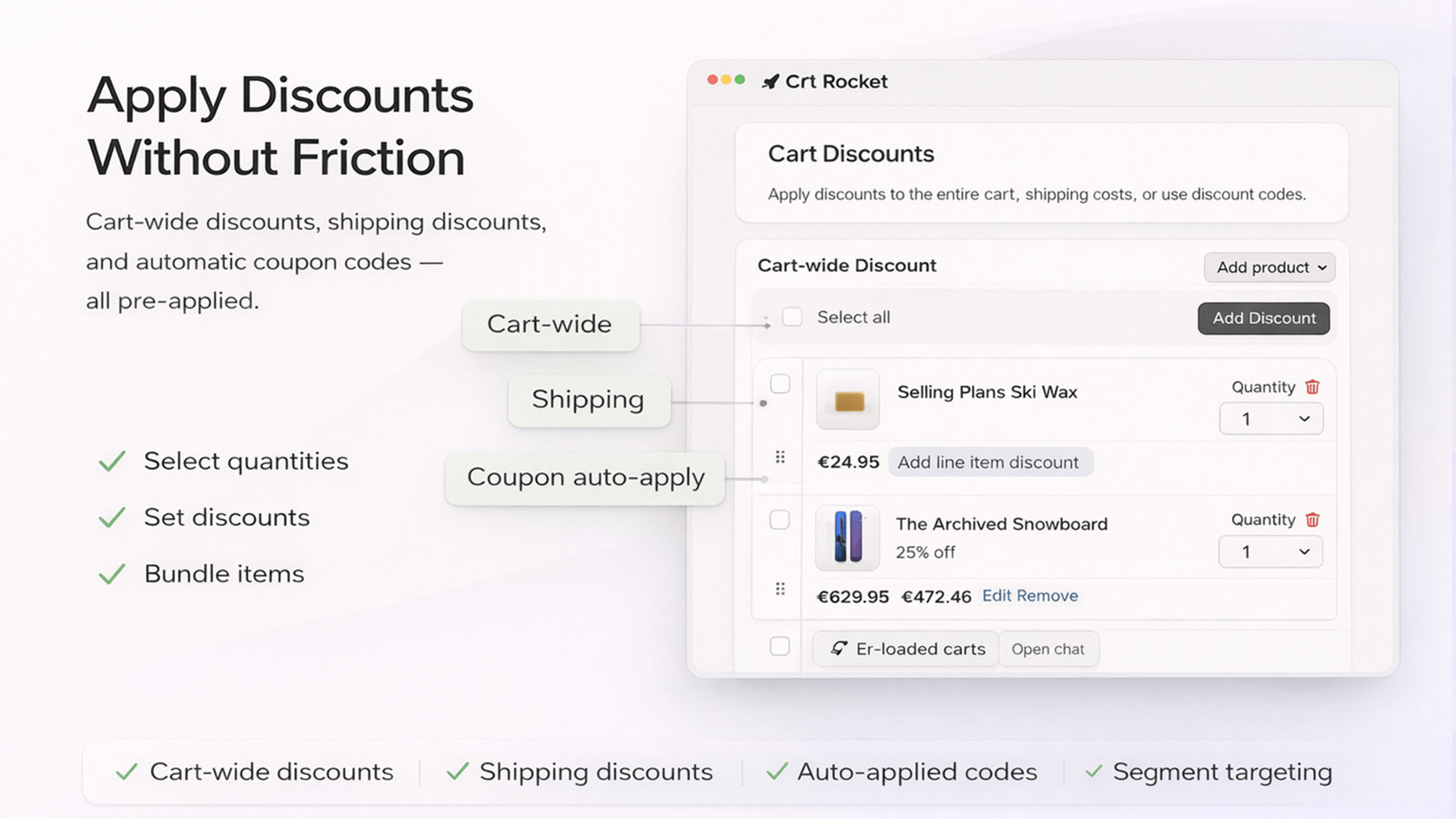 Apply Discounts and Stack them with offers