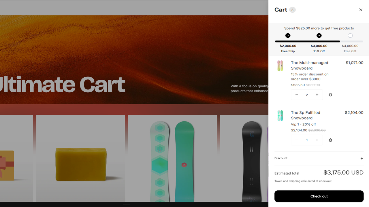 Buy More Save More feature