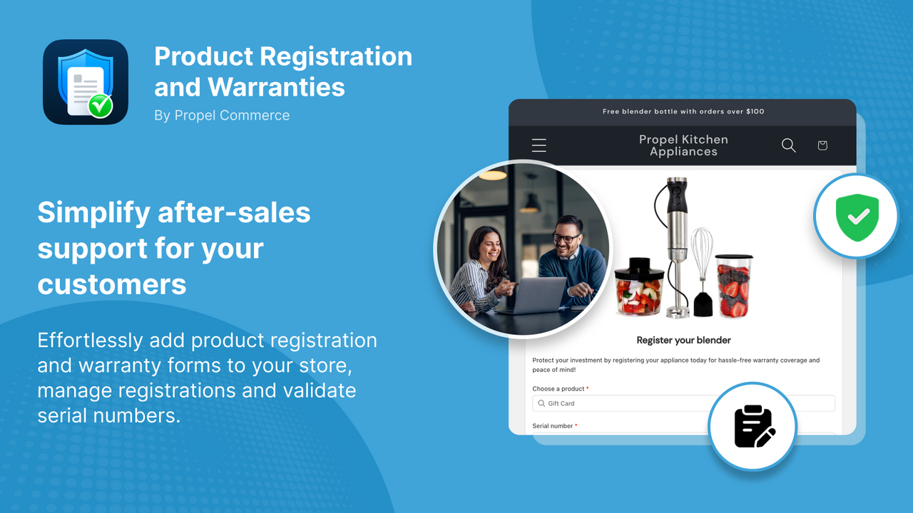 Propel Product Registration & Warranty Claims