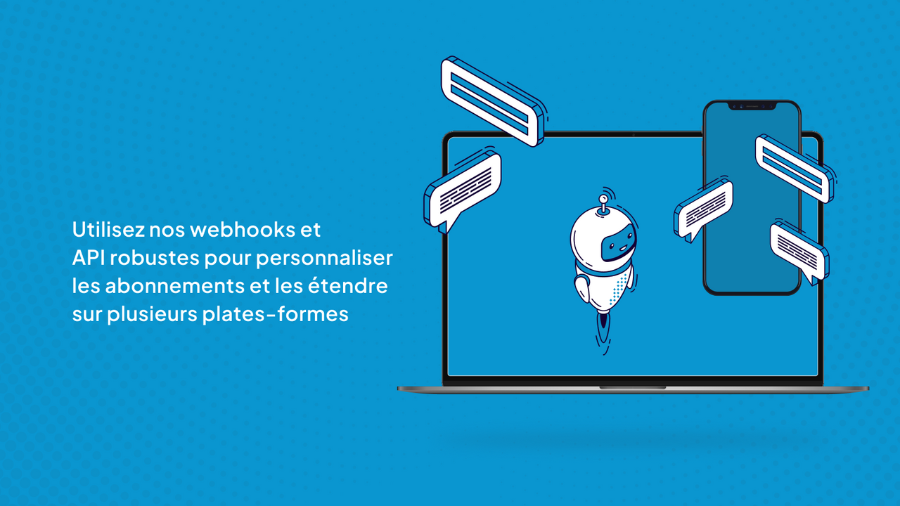 API robustes pour des personnalisations & intégrations précises