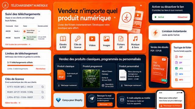 Vendez des produits digitaux sur votre site