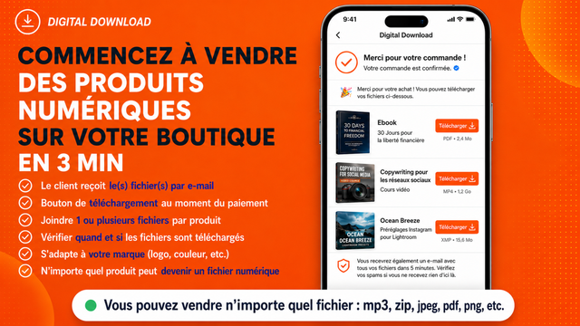 Envoyer automatiquement des produits numériques par e-mail