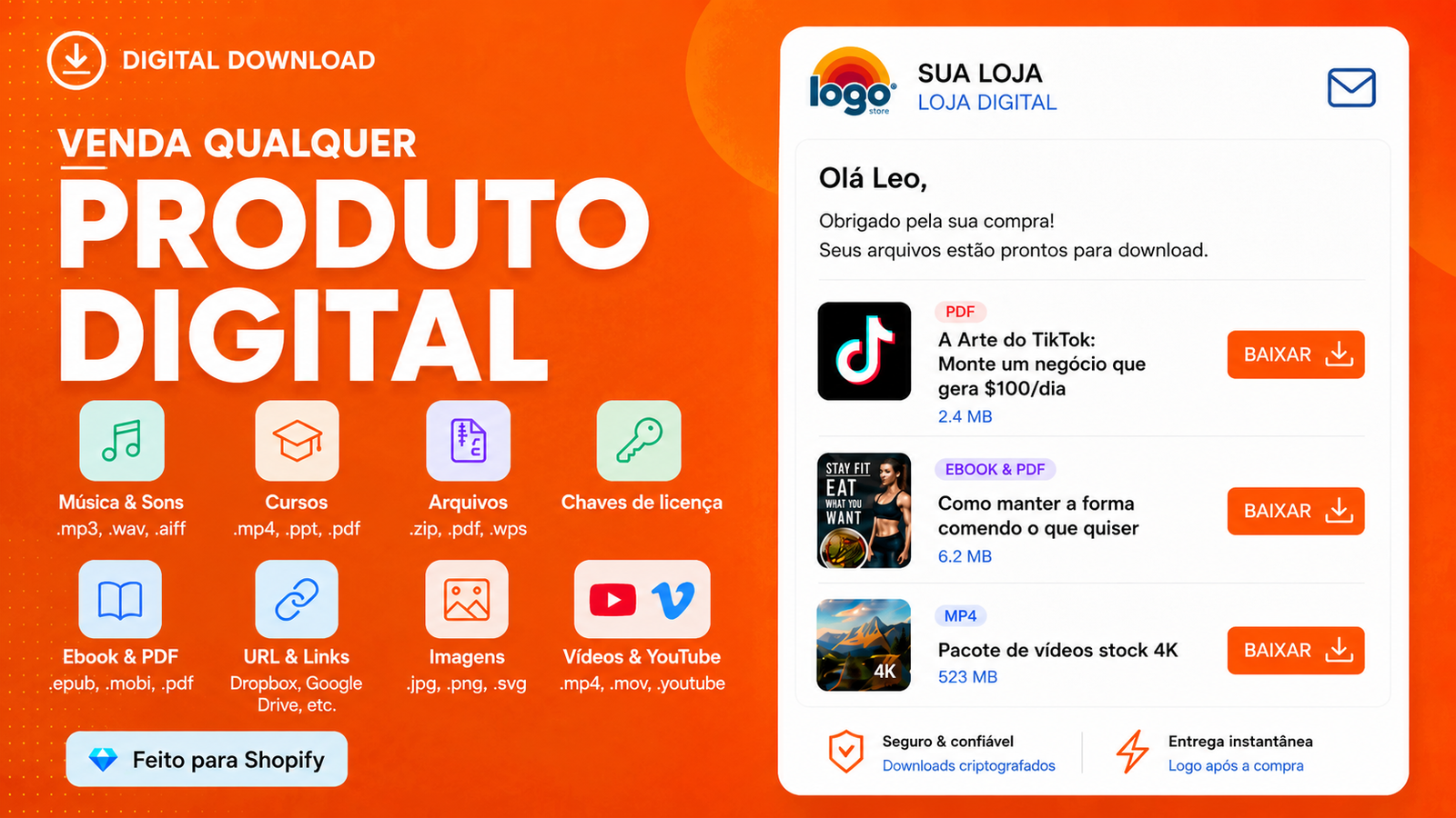 Produto de Download Digital Fácil