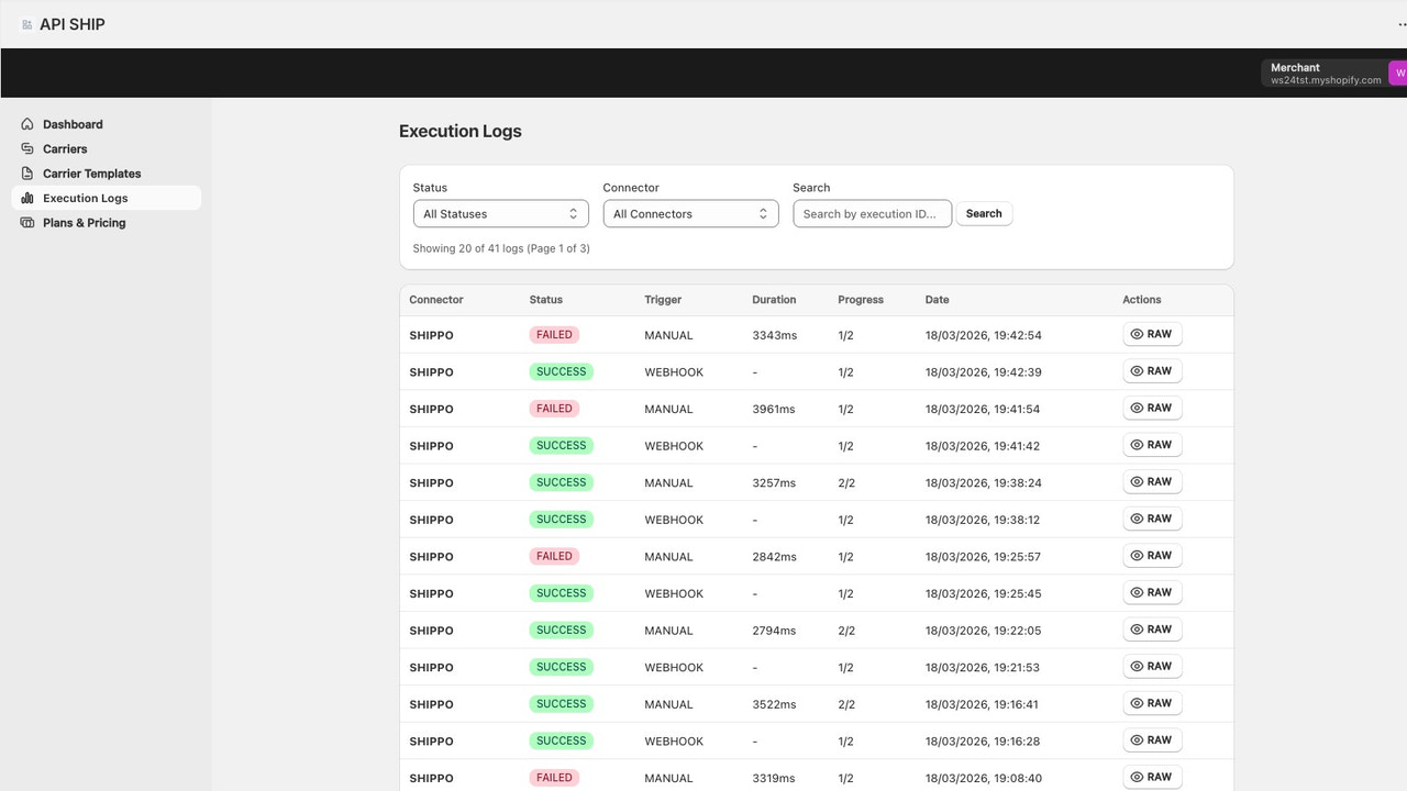 xecution Logs