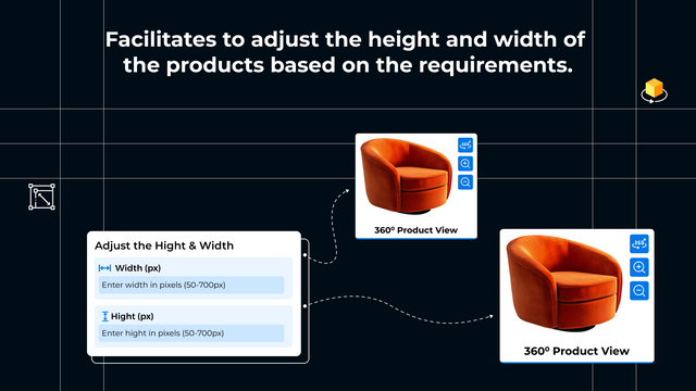 height, width Adjustment of modal