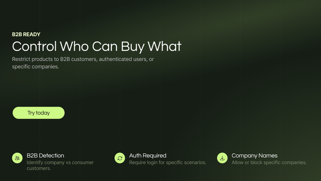Control who can buy what