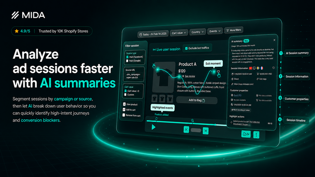Analyze ad sessions faster with AI summaries