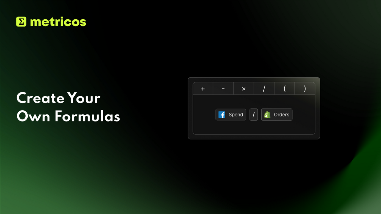 Create Your Own Formulas