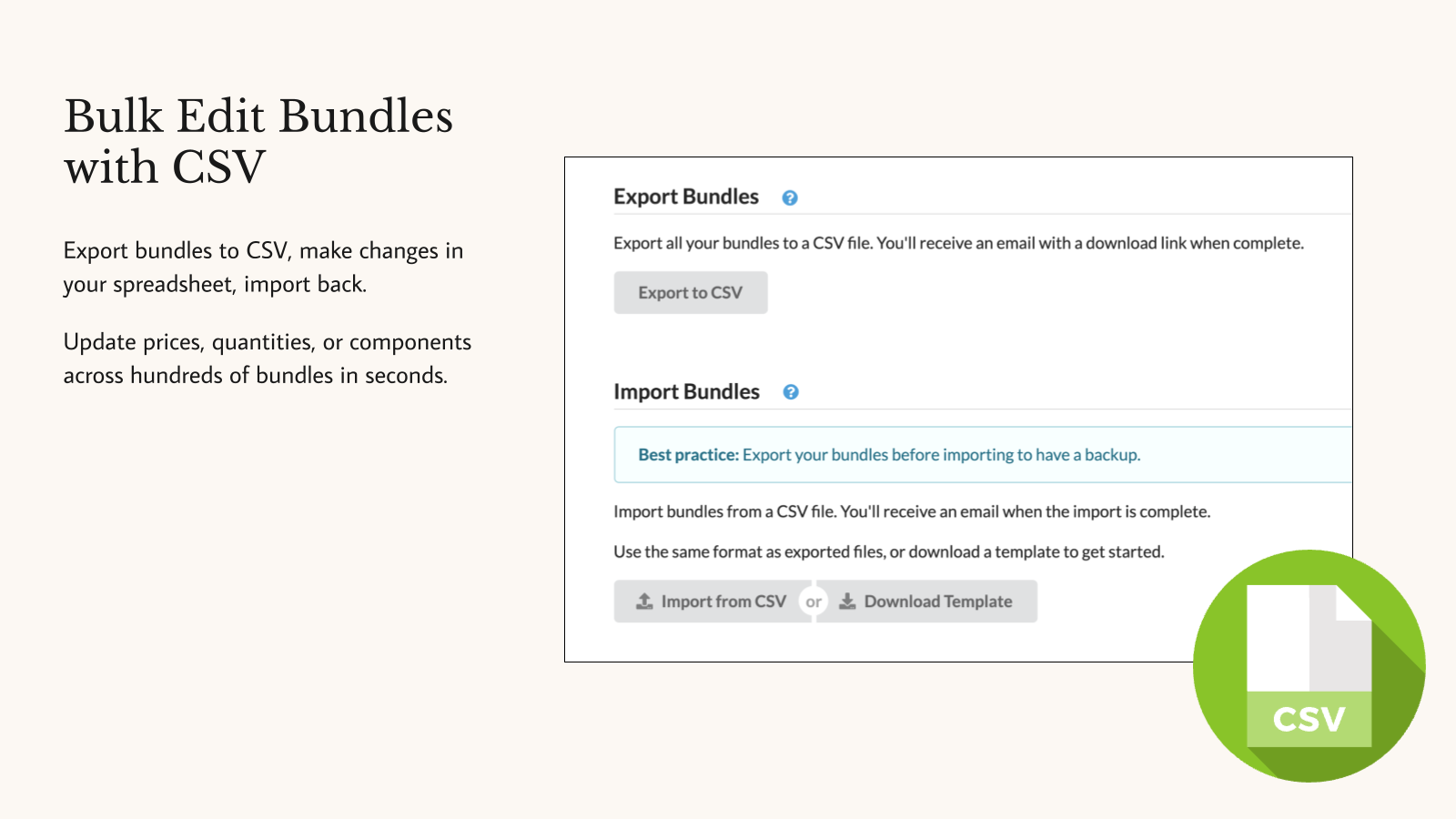 Bulk Edit Bundles with CSV