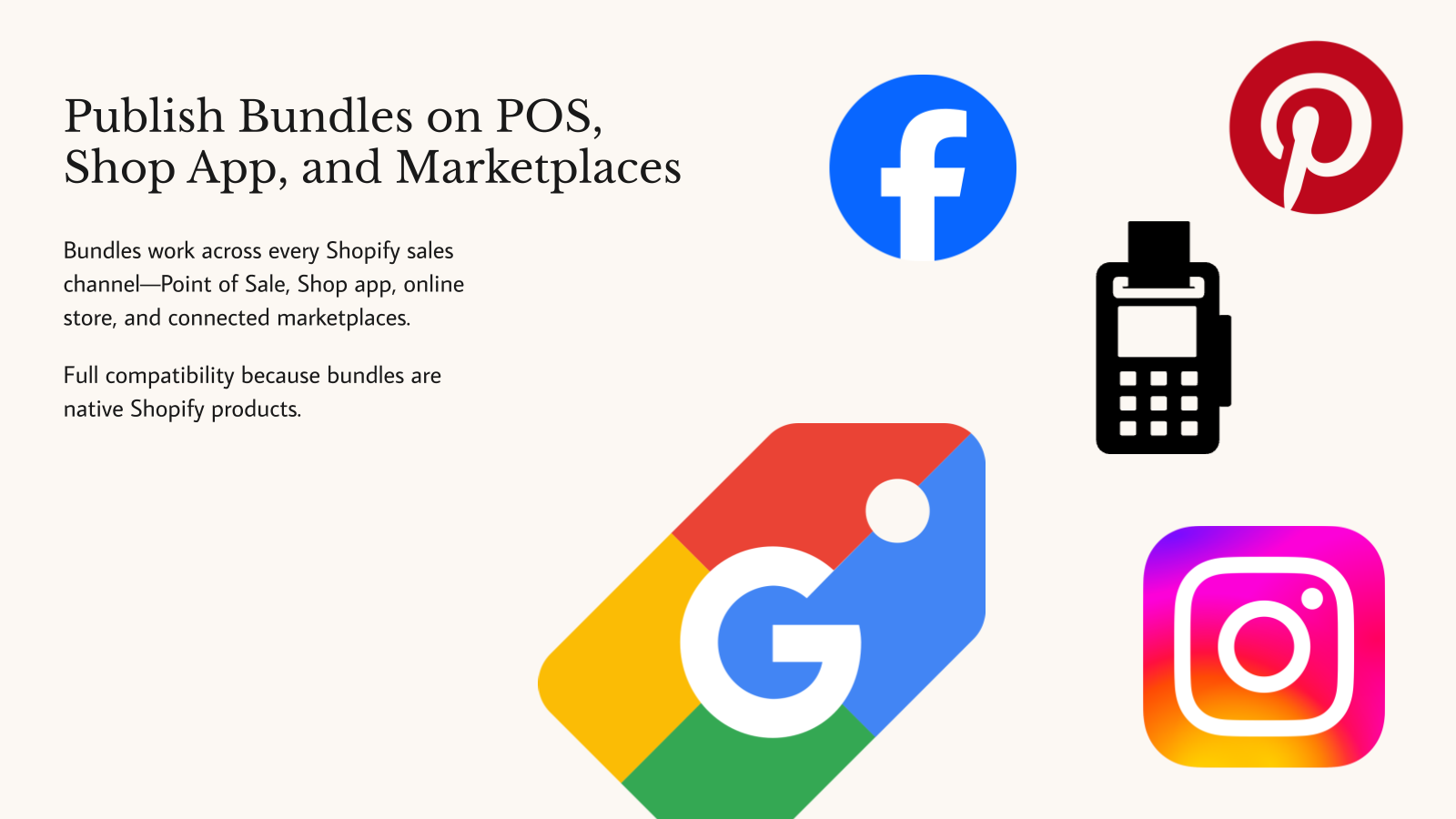 Publish Bundles on POS, Shop App, and Marketplaces