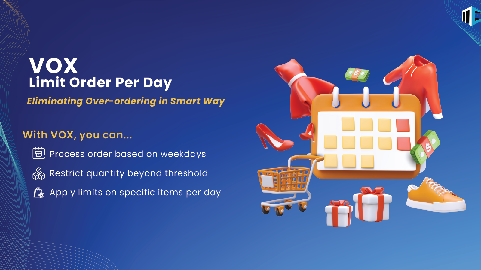VOX Limit Orders Per Day Shopify App